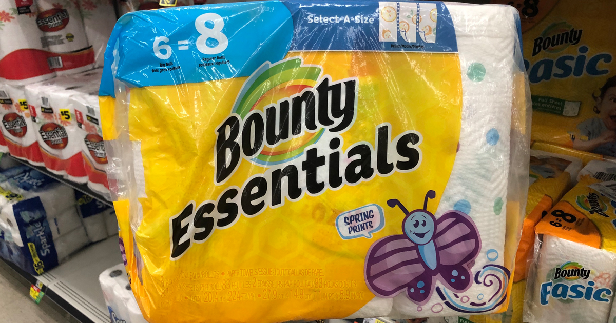 Dollar General Bounty Essentials BIG Paper Towels 6Pack As Low As 1.