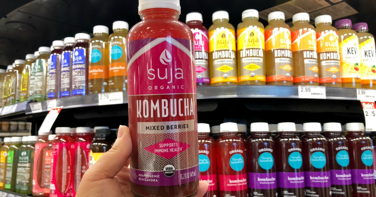 Suja Kombucha Drinks ONLY 79¢ After Cash Back at Target + More