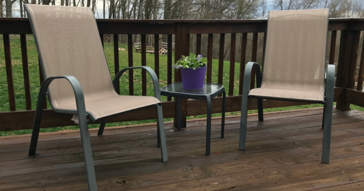 Threshold Sling Stacking Patio Chairs Only 14.53 & More