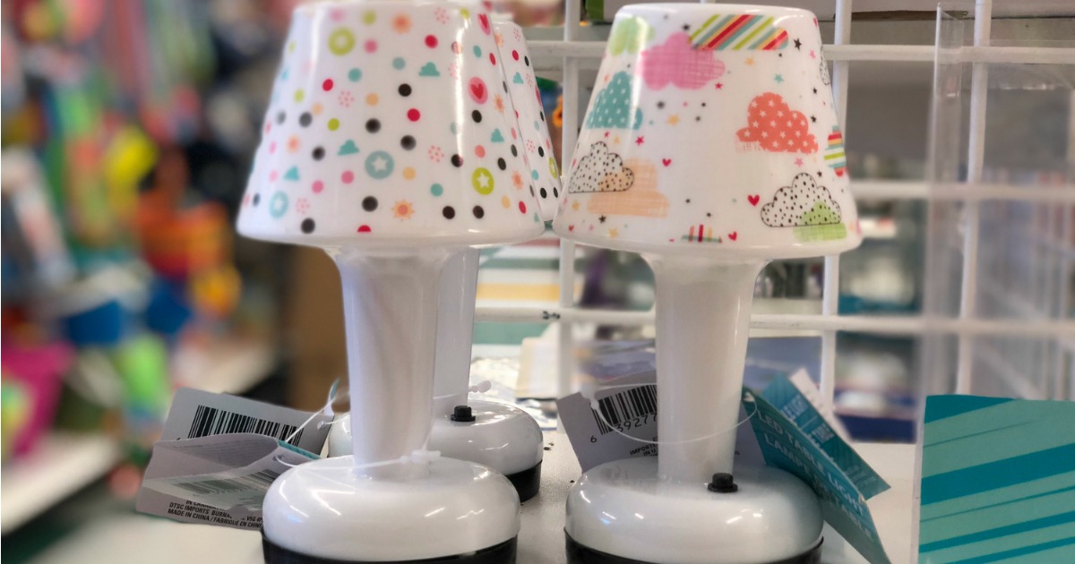 LED Printed Table Lamps Only 1 Each at Dollar Tree