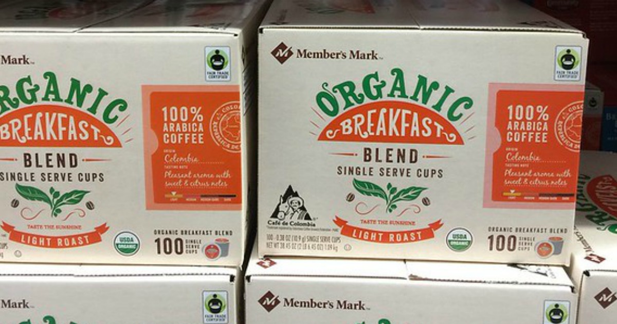 Sam's Club Member's Mark Organic KCups 100Count Only 32.98 (Just 33