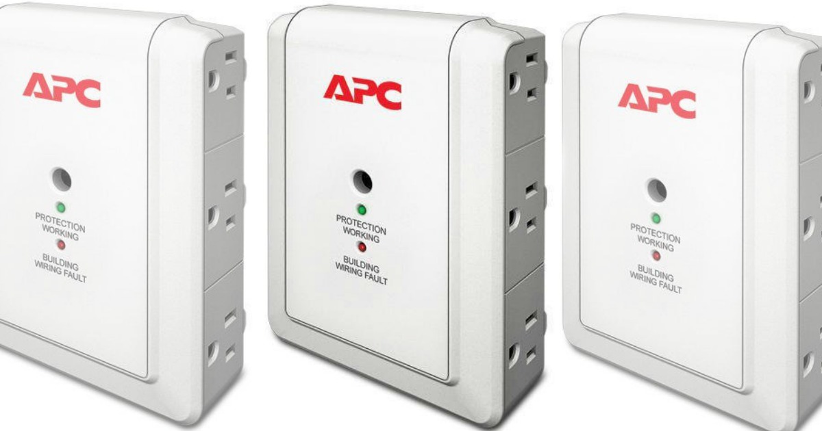 APC 6Outlet Wall Surge Protector Just 5.83 (Ships w/ 25 Amazon Order)