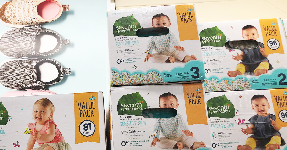 Amazon Over 50 Off Seventh Generation Diapers & More