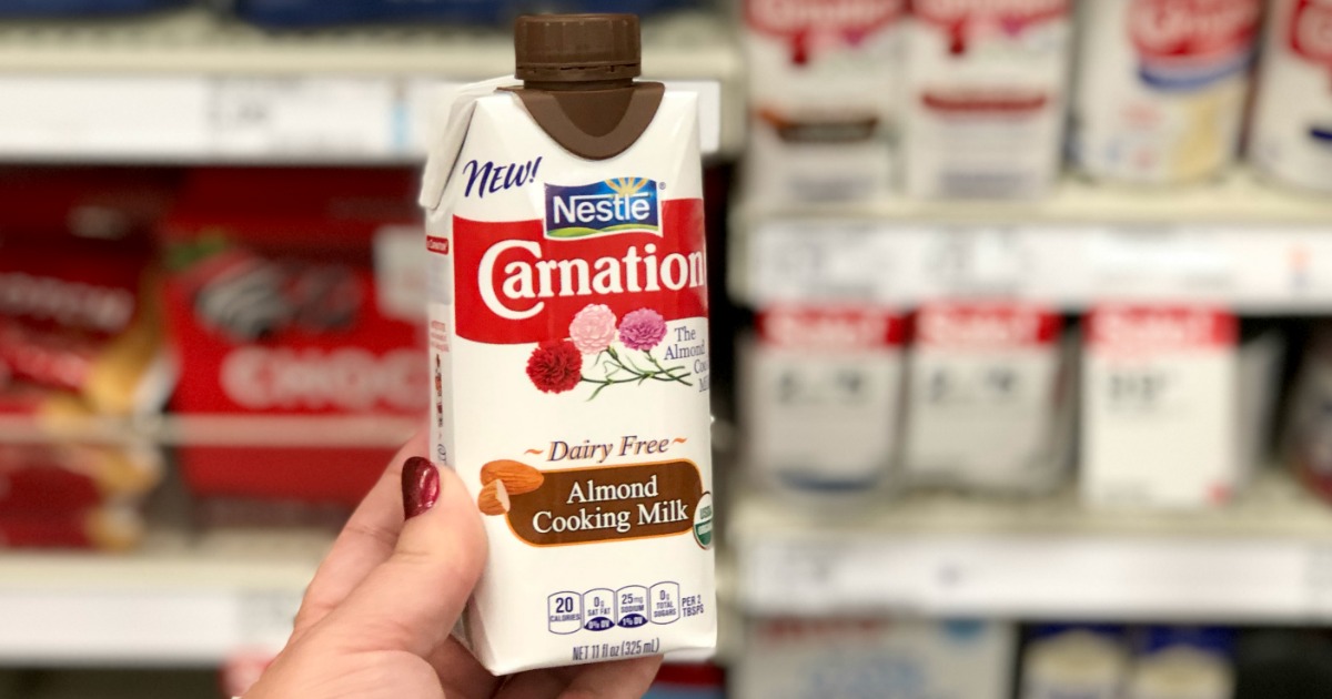 Carnation Almond Cooking Milk Only 1.75 at Target (Just Use Your Phone)
