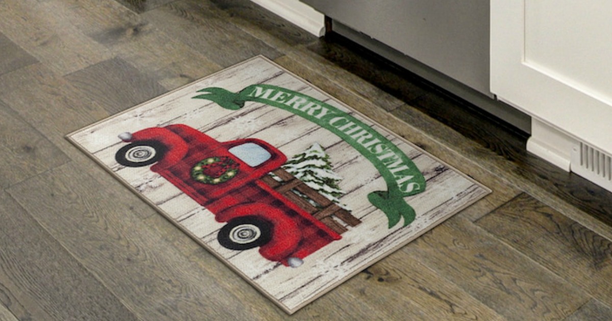 Kohl's Christmas Accent Rugs Only 3.43 (Regularly 18)