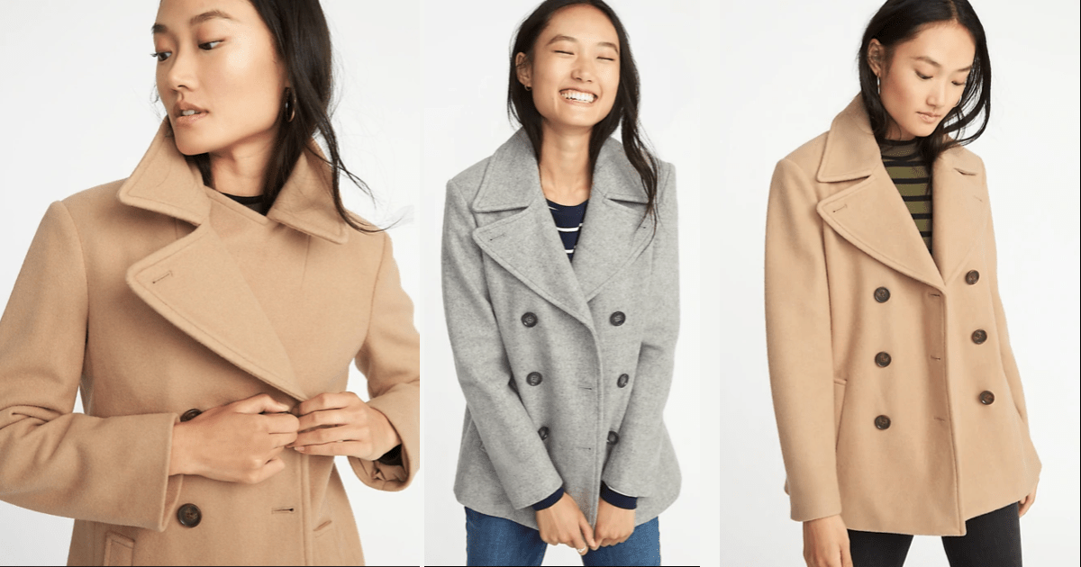 Old Navy Women’s Peacoat Just 25 (Regularly 60)