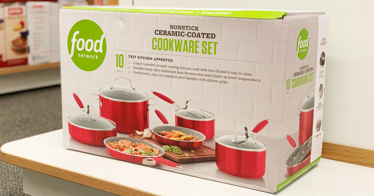 Food Network 10Piece Cookware Set as Low as 50.98 Shipped (Regularly