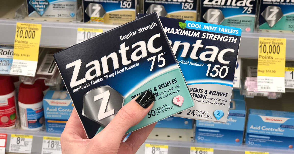 Zantac Acid Reducer Only 1.74 Per Pack After Walgreens Rewards