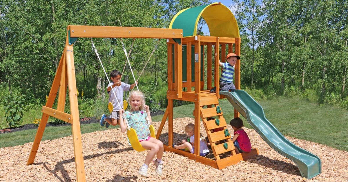 KidKraft Ainsley Wooden Swing Set Just 249 Delivered (Regularly 400)