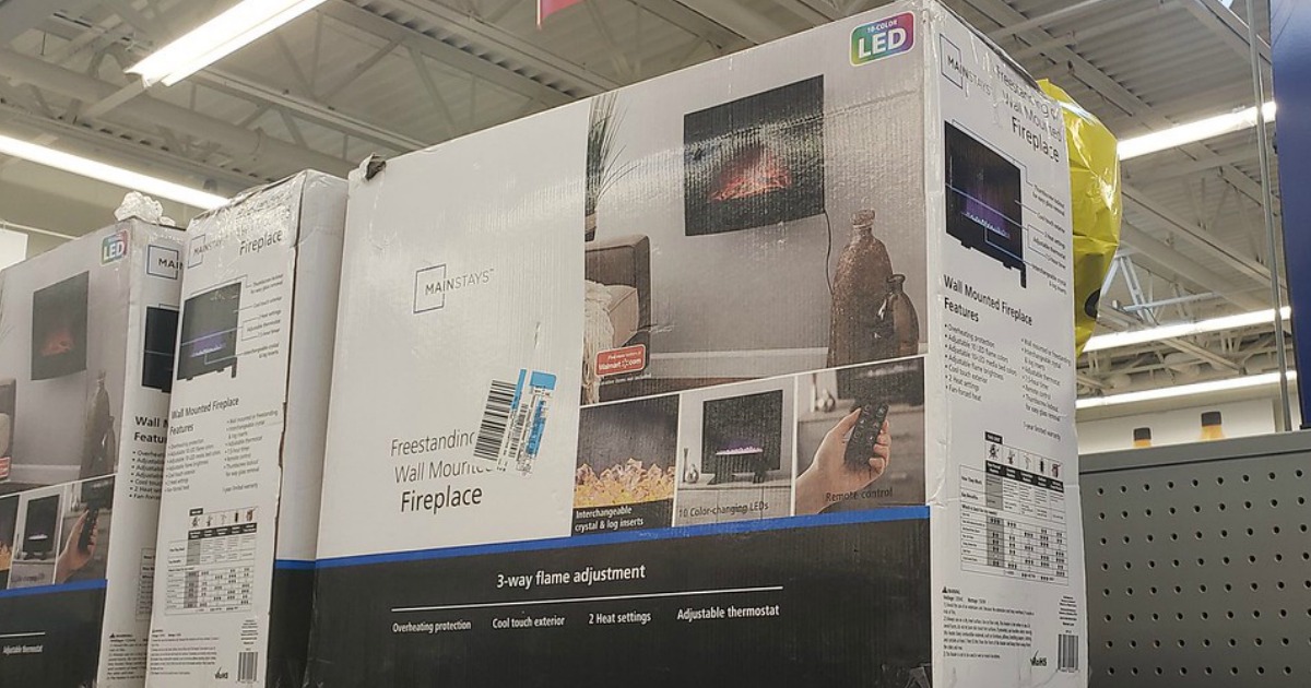 Mainstays Electric Fireplace Only 74 at Walmart