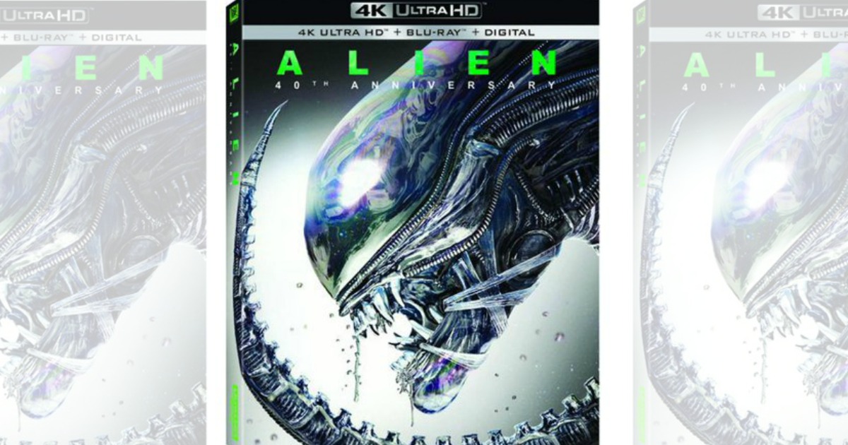 Alien 40th Anniversary 4K + Bluray + Digital Movie Just 14.96 from