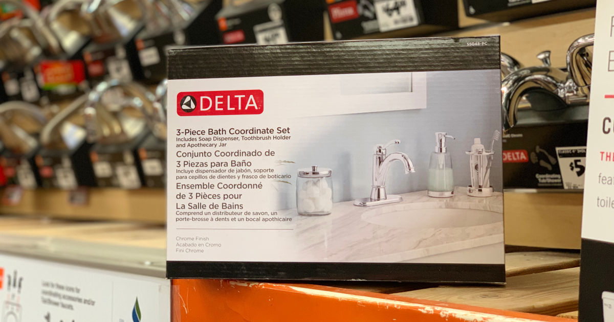 Home Depot Delta Bathroom Countertop Accessory Kit Possibly Only 9