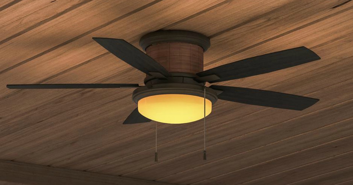Hampton Bay Indoor/Outdoor Ceiling Fan w/ LED Light Kit as Low as 79.