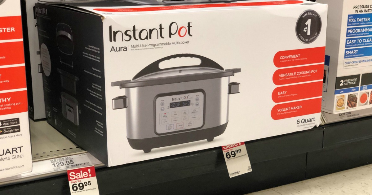 Instant Pot Aura 6Quart Multi Cooker as Low as 48.97 (Regularly 130