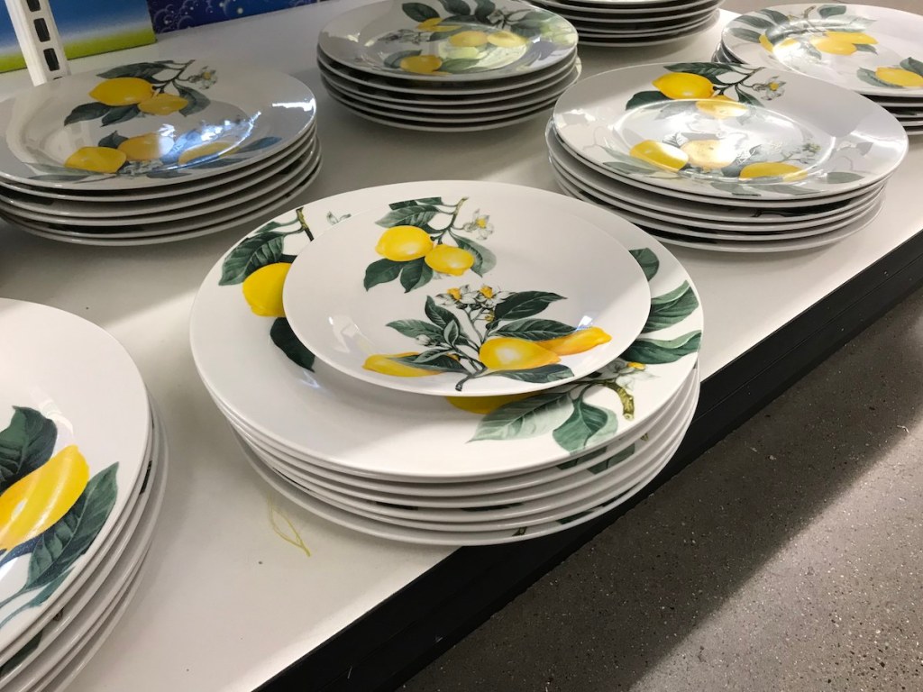 Lemon Dinnerware Collection Only 1 at Dollar Tree
