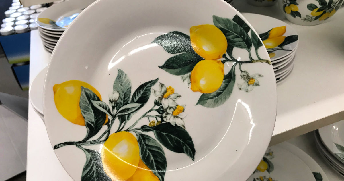 Lemon Dinnerware Collection Only 1 at Dollar Tree
