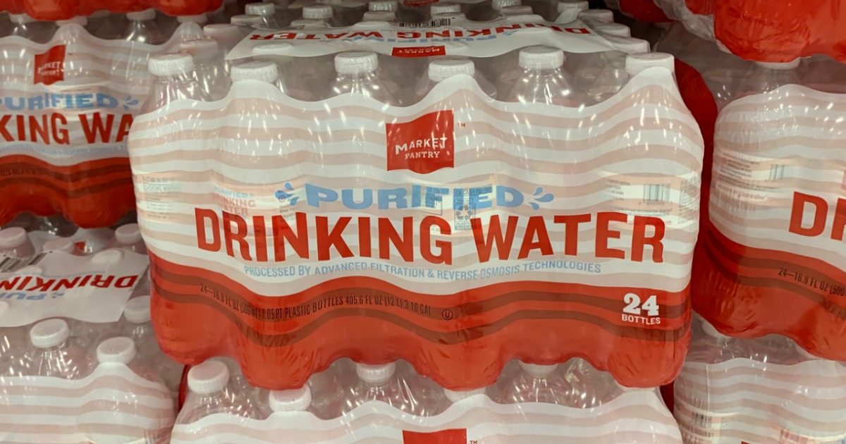 Market Pantry Water 24Packs Only 1.86 Each After Target Gift Card (Just 8¢ Per Bottle)
