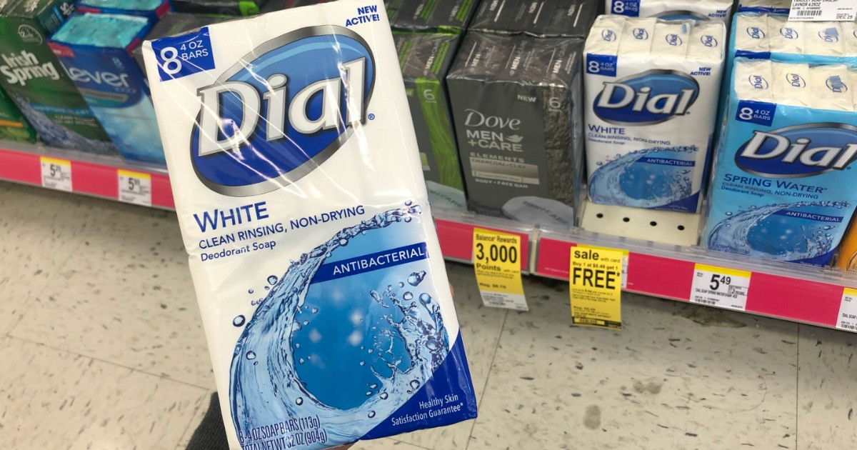 Dial Bar Soap 8Packs Only 2 at Walgreens Just 25¢ Per Bar