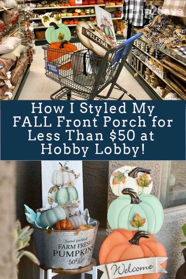 I Used Hobby Lobby Fall Decor to Style My Front Porch for Less