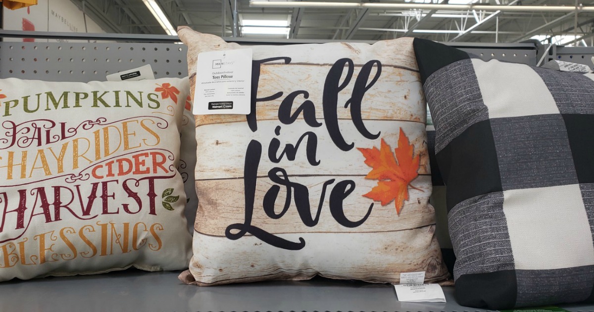 Cute Fall Pillows Only 5 at Walmart Pumpkins, Plaid & More