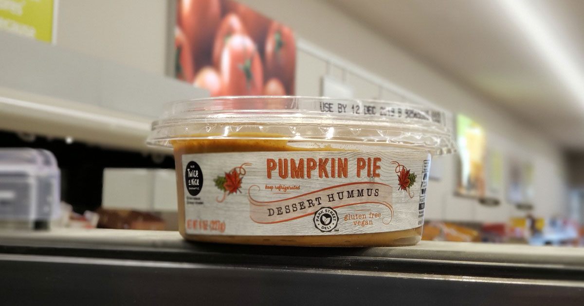 New ALDI Pumpkin Pie & Sea Salt Caramel Dessert Hummus GlutenFree
