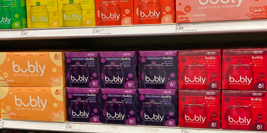 Bubly Sparkling Water 8Packs Only 1.84 Each w/ Target InStore Pickup