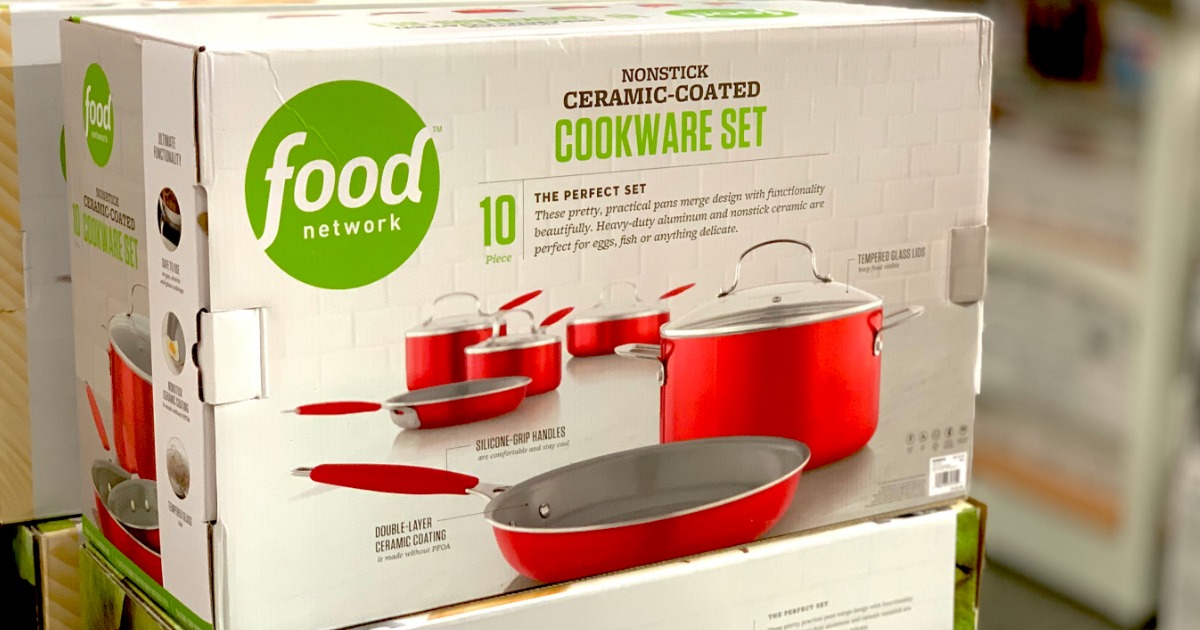 Kohl's Black Friday Deal Food Network Ceramic Cookware Set