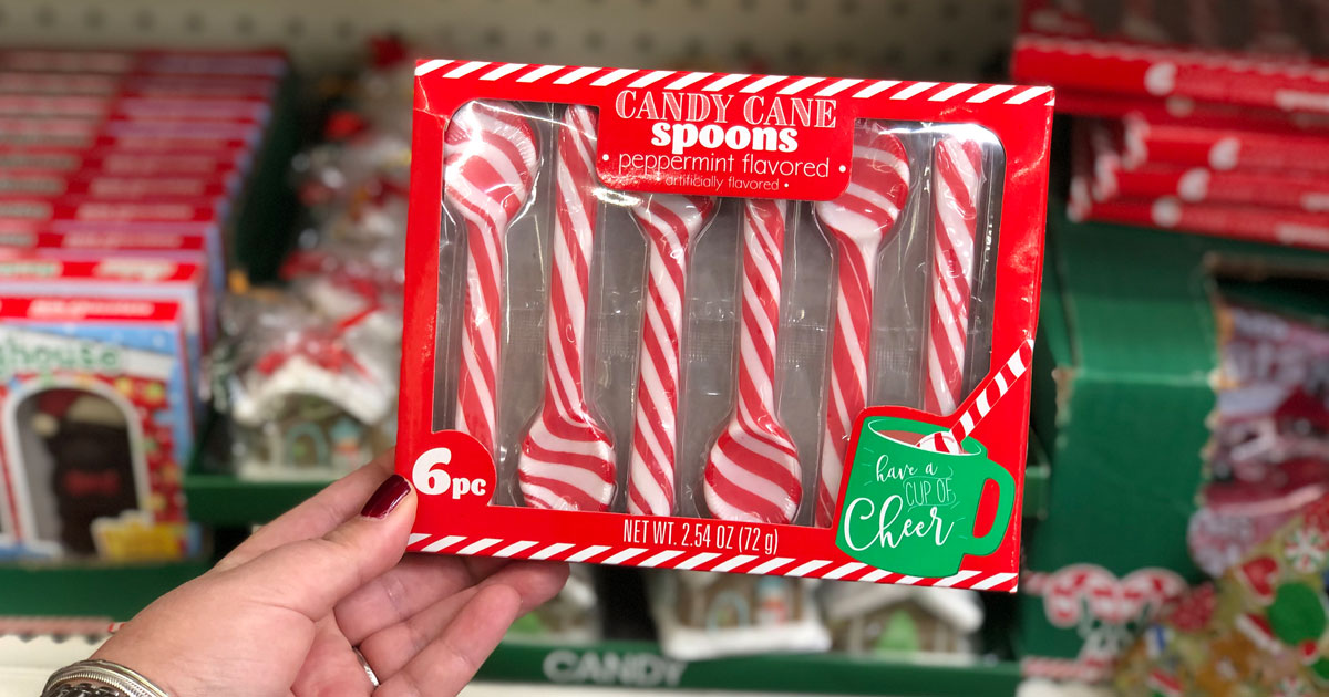 More Holiday Finds at Dollar Tree Candy Cane Spoons, Christmas Decor