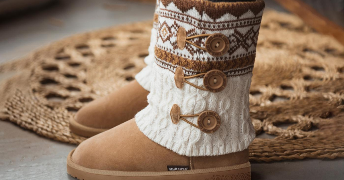 Muk Luks Women's Knit Sweater Boots Just 19.95 at Walmart (Regularly 65)