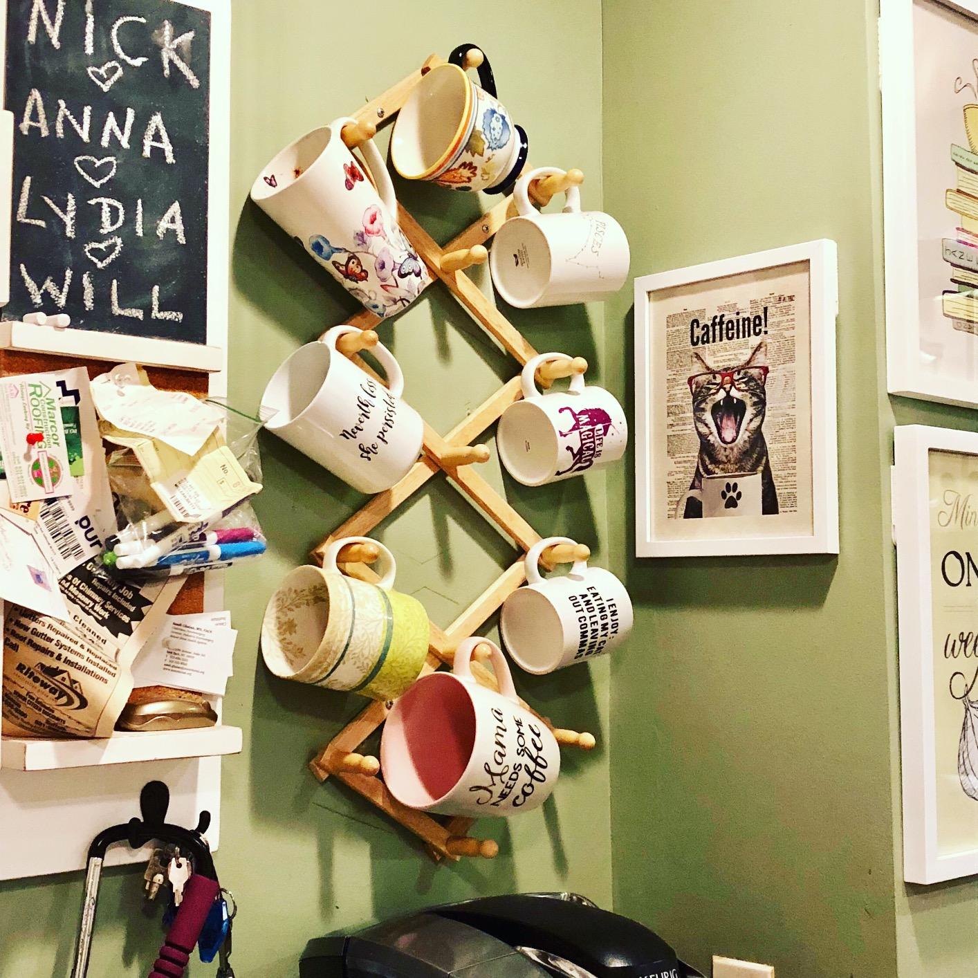 10+ Coffee Cup Hanging Rack