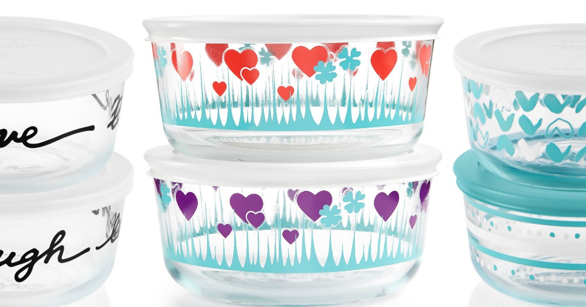 Pyrex Decorated 4Piece Food Storage Sets Only 9.99 at Macy’s