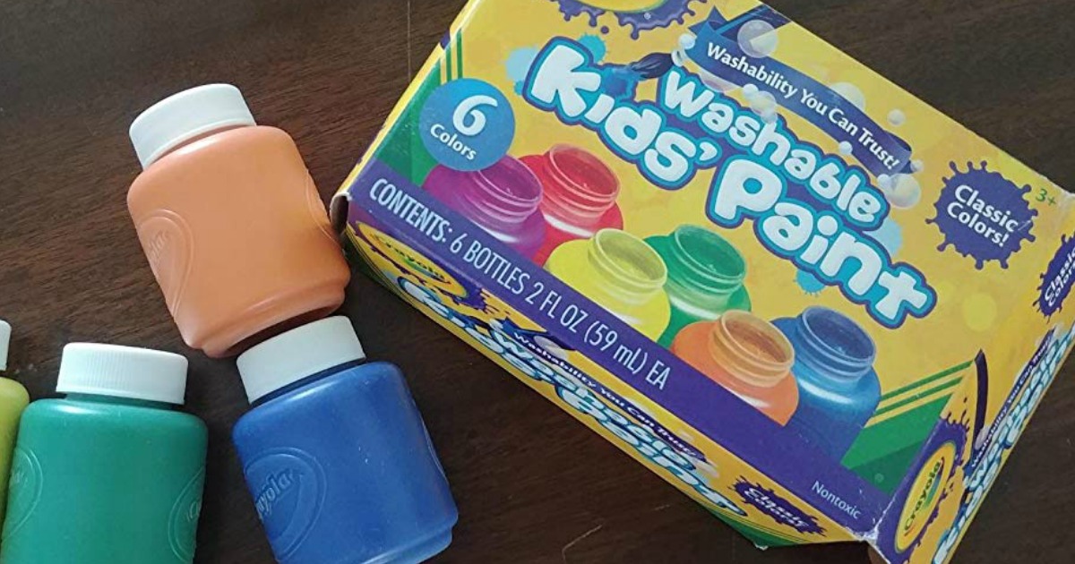 Crayola Washable Paints 6Pack Only 3.25 on Amazon Hip2Save