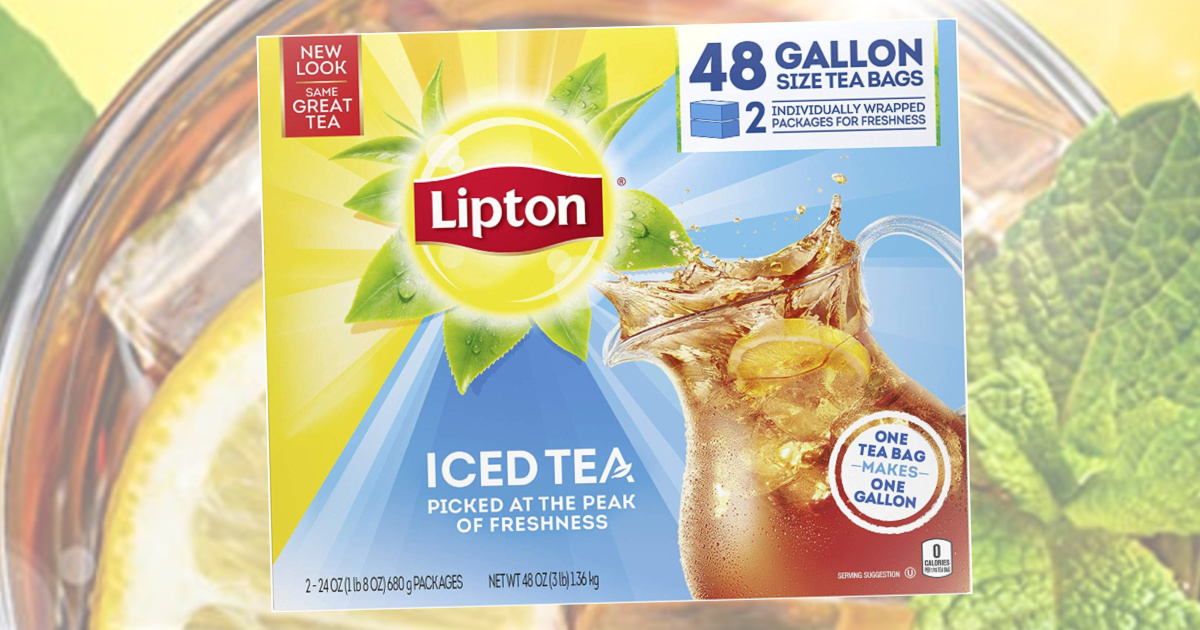 Lipton GallonSized Iced Tea Bags 48Count Only 10.52 on Amazon