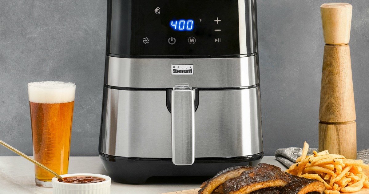 Electric deep fryer cooker home countertop dual basket fries 4 l stainless steel. Bella Pro Series Air Fryer Only $49.99 Shipped on Best Buy