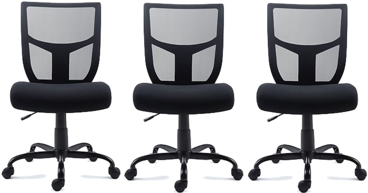 Staples Mesh Back Fabric Office Chair Only 45.50 Shipped
