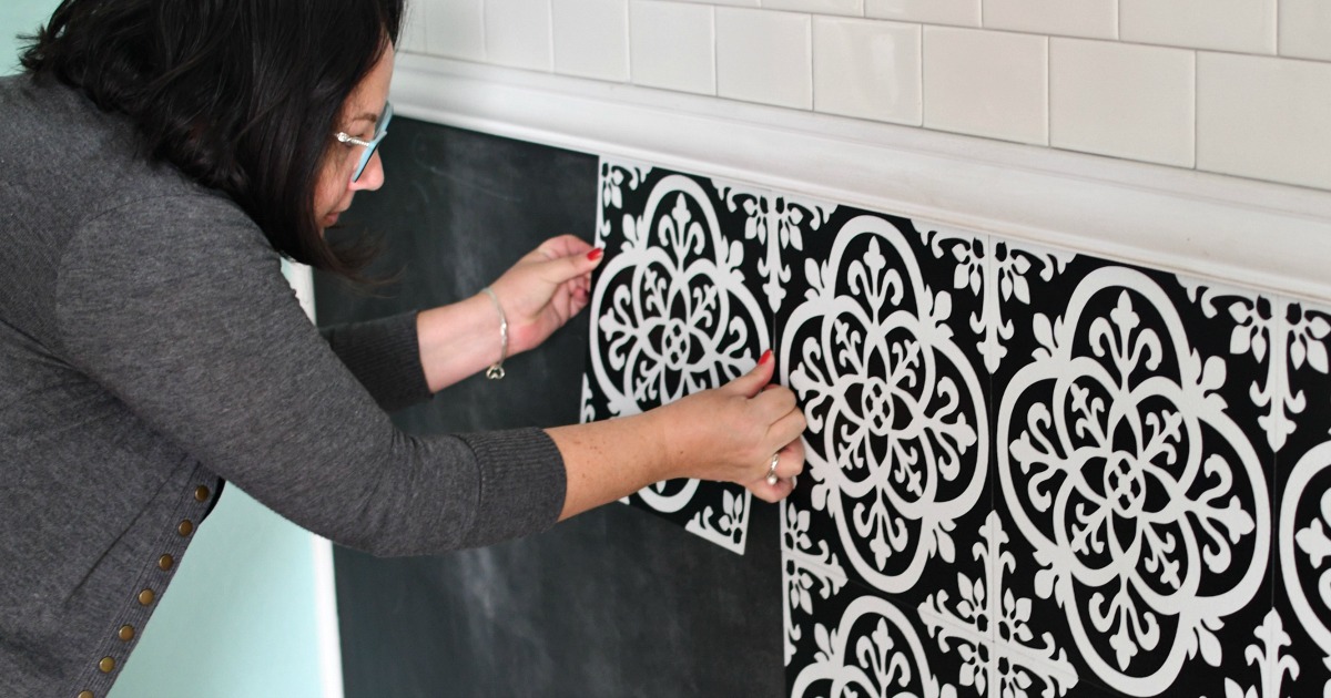We Installed Peel & Stick Tile for 50 and Love the Results Hip2Save