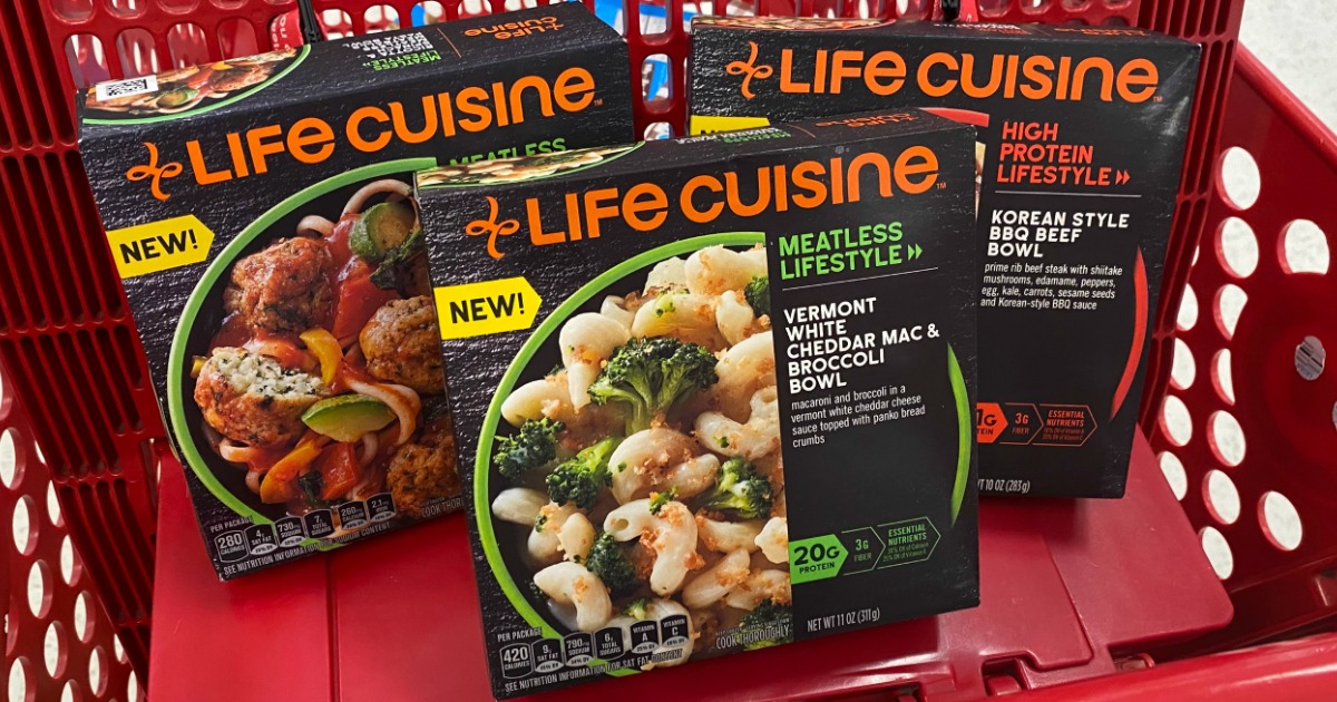 Life Cuisine Bowls Only 1.62 after Cash Back at Target Low Carb