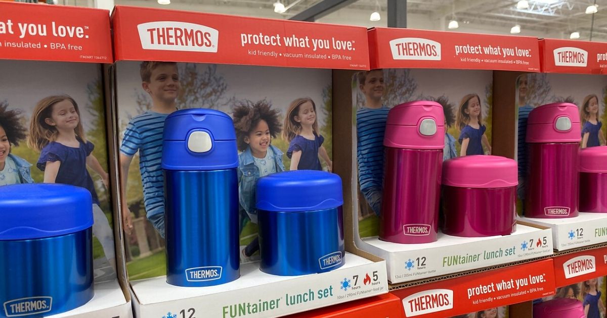Thermos FUNtainer Sets Only 12.99 at Costco