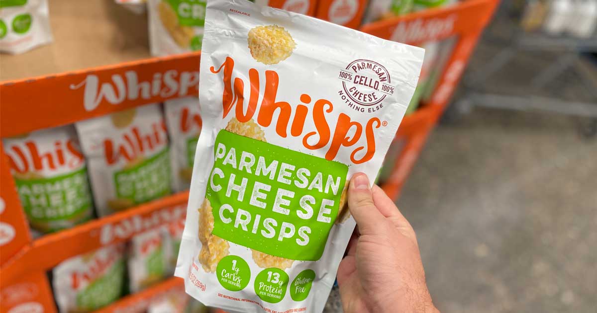 Whisps Parmesan Cheese Crisps Only 6.99 at Costco (Keto & Low Carb)