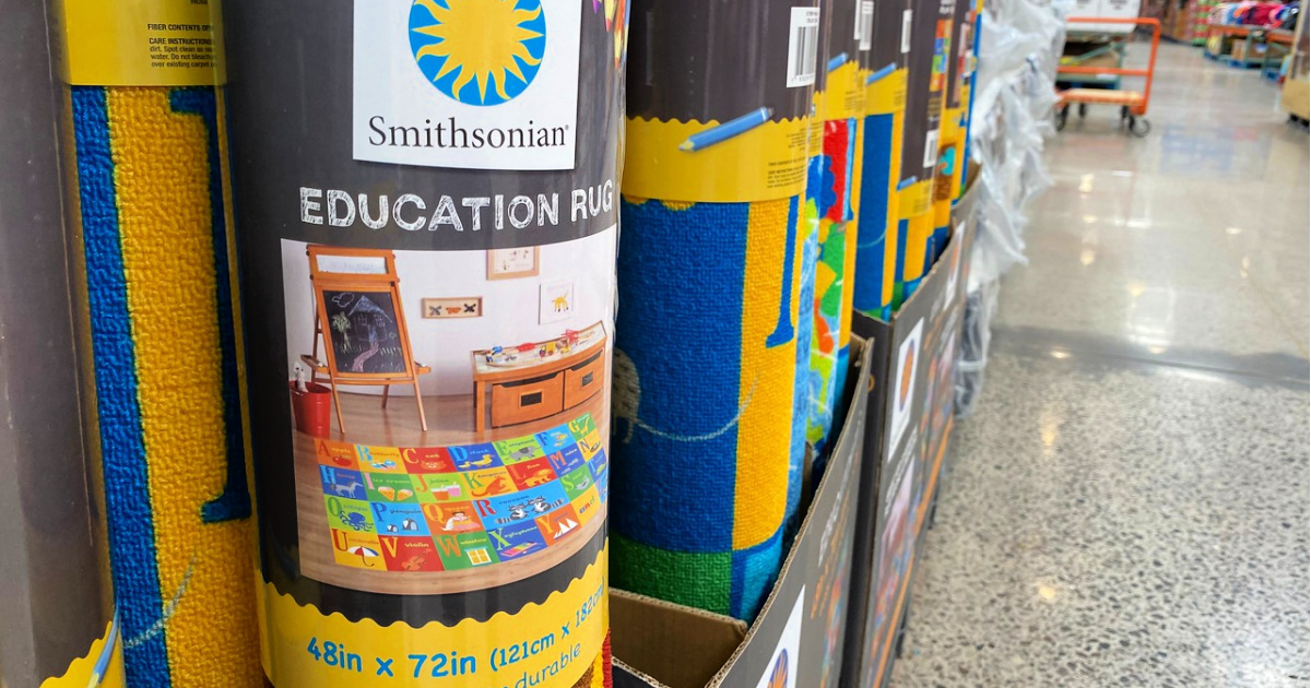 Smithsonian Educational Area Rugs Just 19.99 at Costco Great for