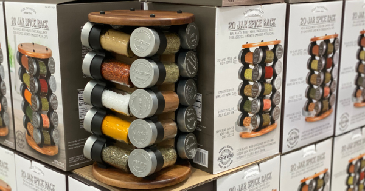 20 Jar Spice Rack Only 26.99 at Costco InStore & Online