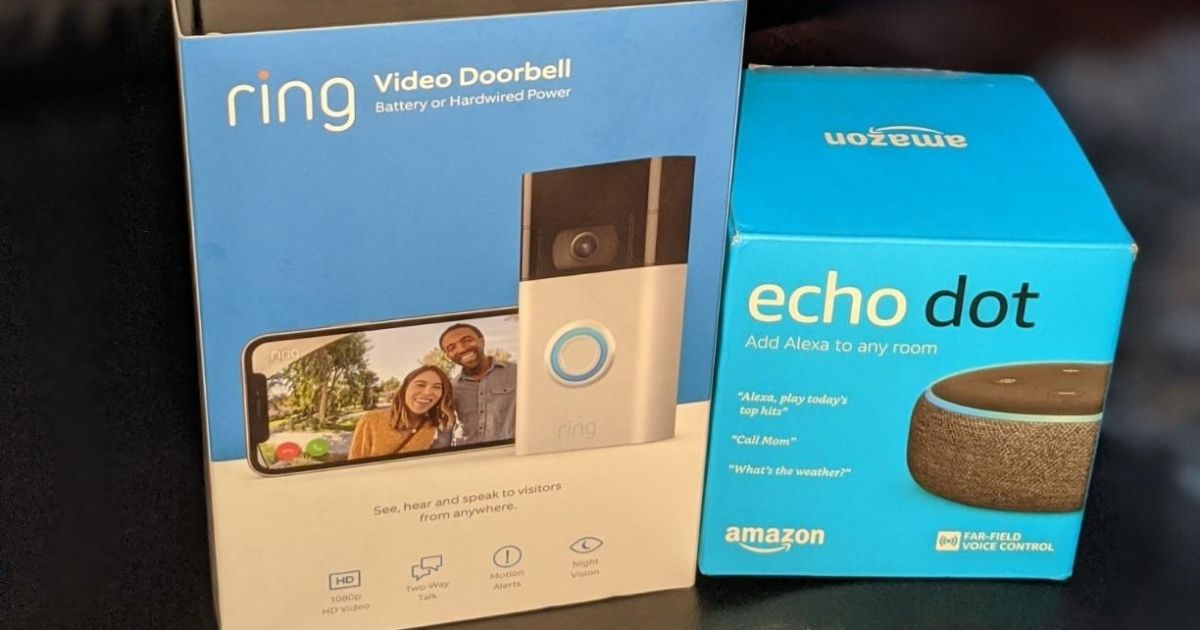 Ring 2020 Video Doorbell w/ Echo Dot Just 69.99 Shipped on Amazon