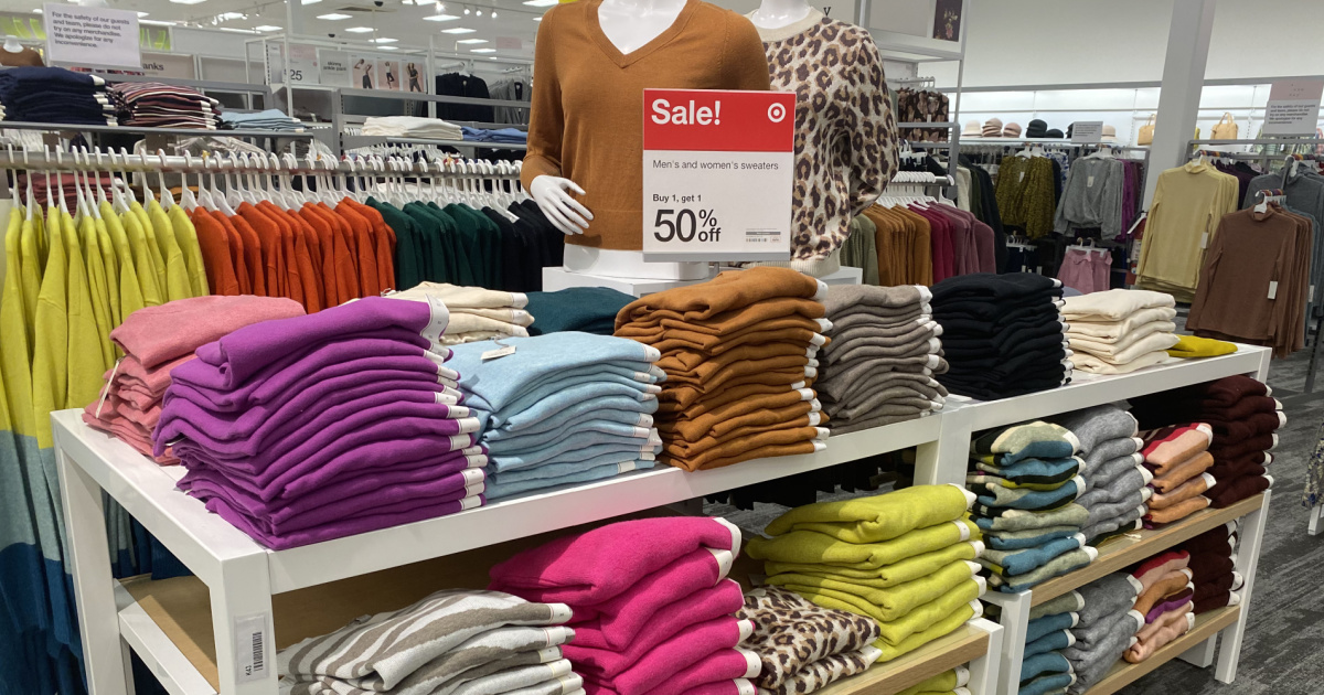 Buy One, Get One 50 Off Men's & Women's Sweaters at Target InStore