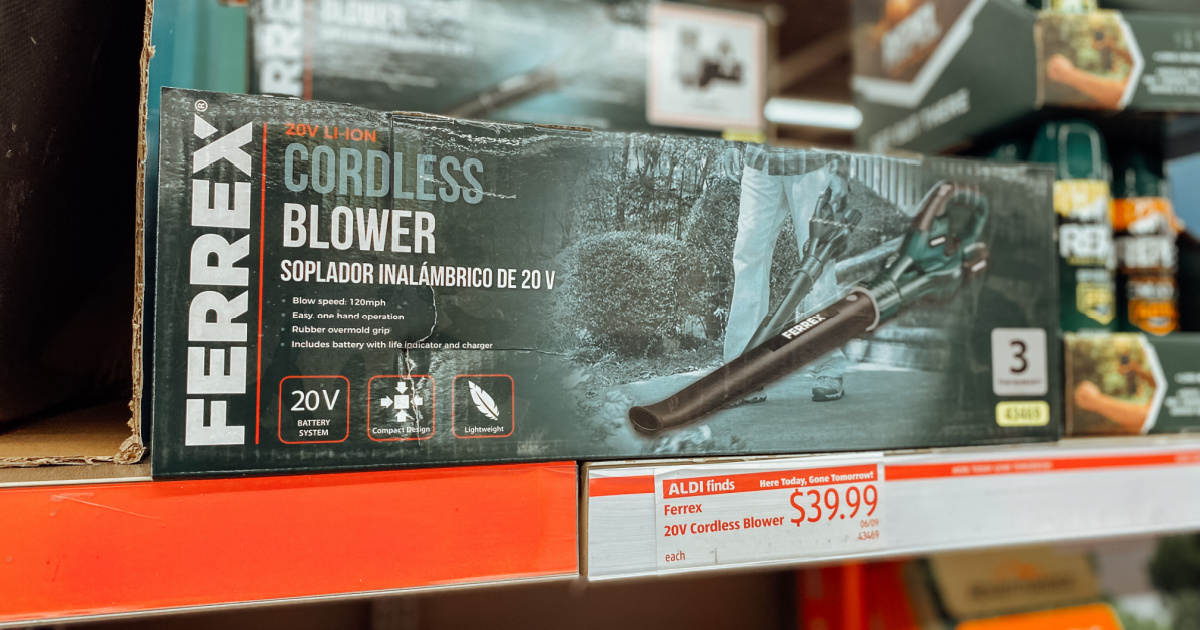 Cordless Leaf Blower Only 39.99 at ALDI Lightweight & Rechargeable