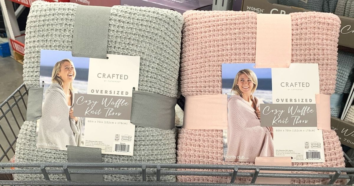 This Cozy Waffle Knit Throw is Just 24.98 for Sam's Club Members