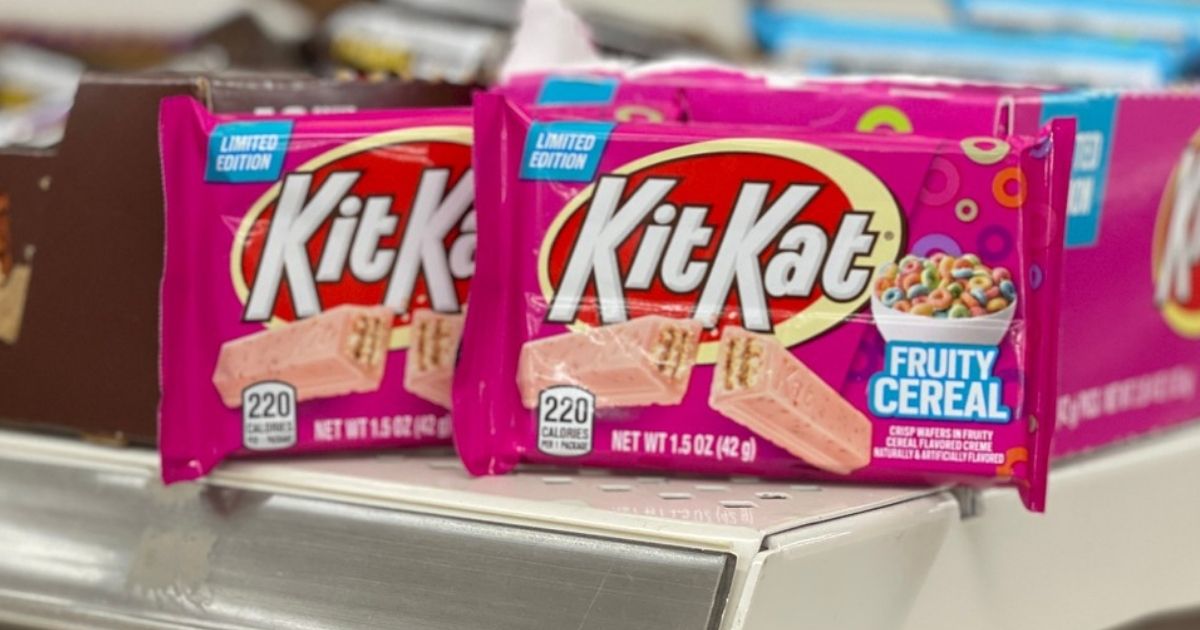 NEW Kit Kat Limited Edition Fruity Cereal Flavor Candy Bars Only 88¢ at