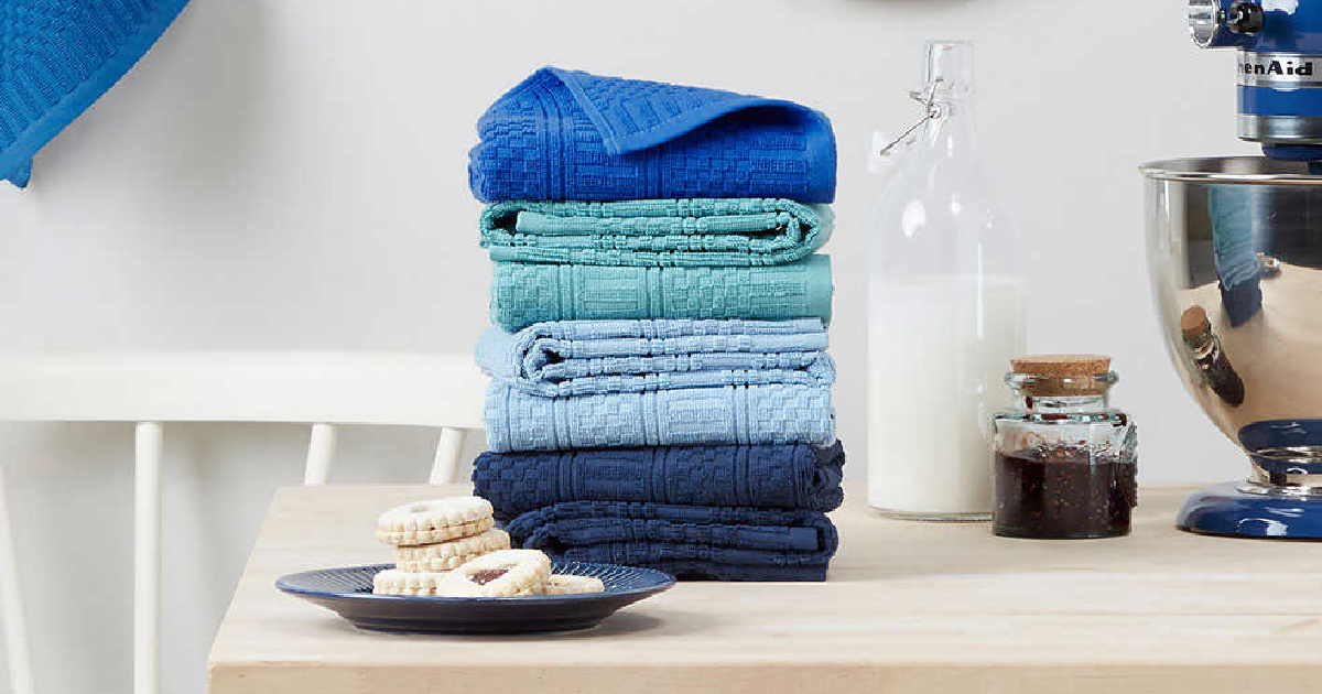 KitchenAid Antimicrobial Kitchen Towels 8Pack Only 16.97 Shipped on