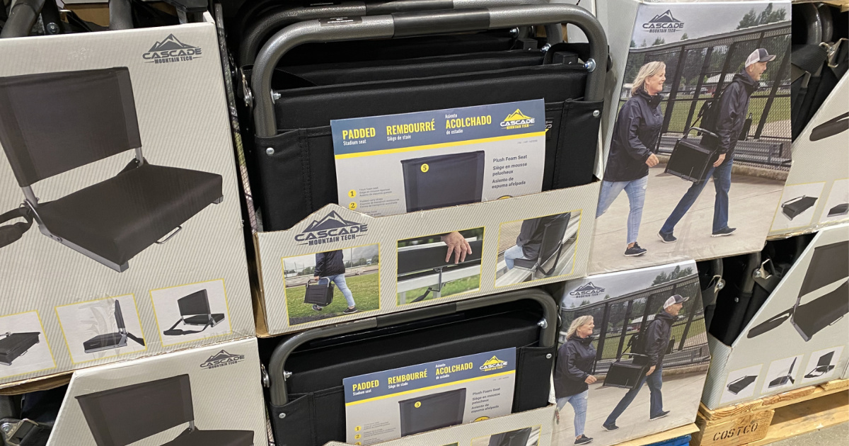 Padded Stadium Seat Just 27.99 at Costco Great for Watching Your