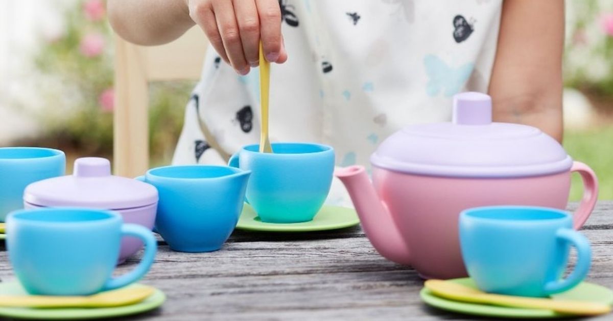 Green Toys 17Piece Tea Set Only 11.99 on Amazon or