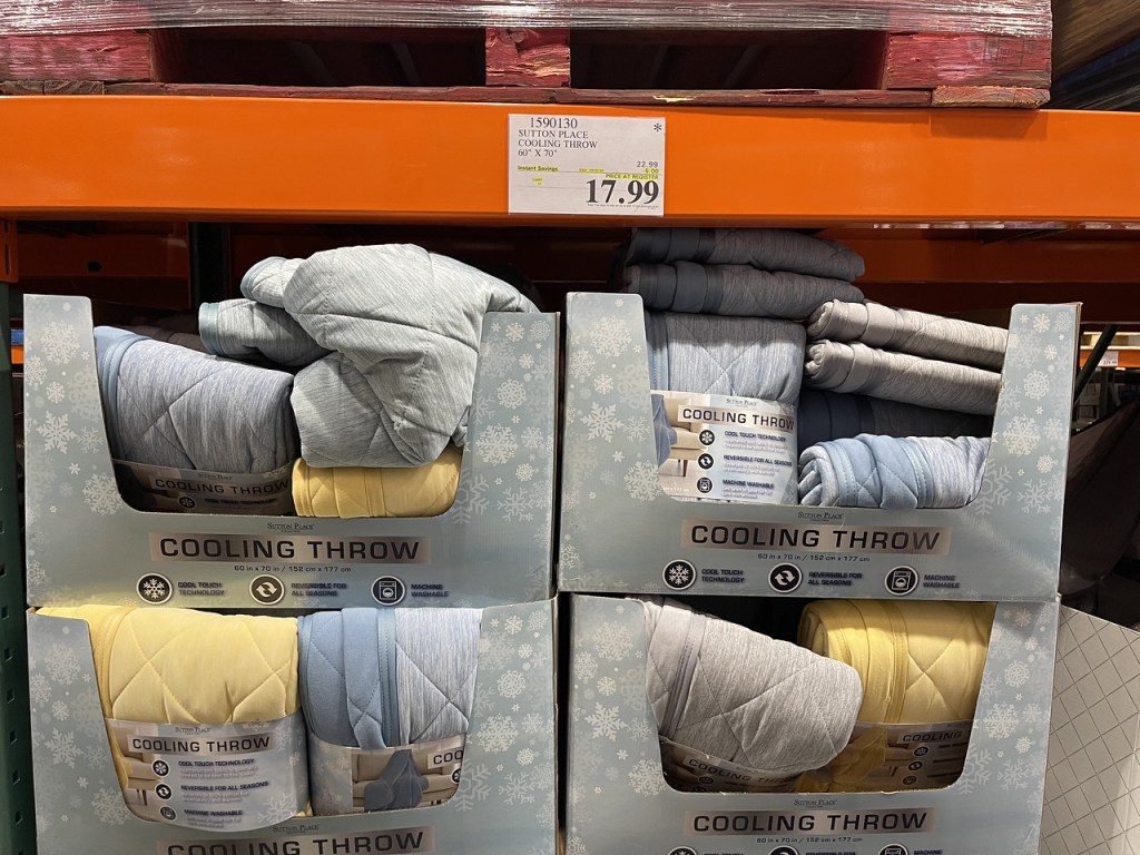 Sutton Place Cooling Throw Blankets Only 17.99 at Costco Hip2Save